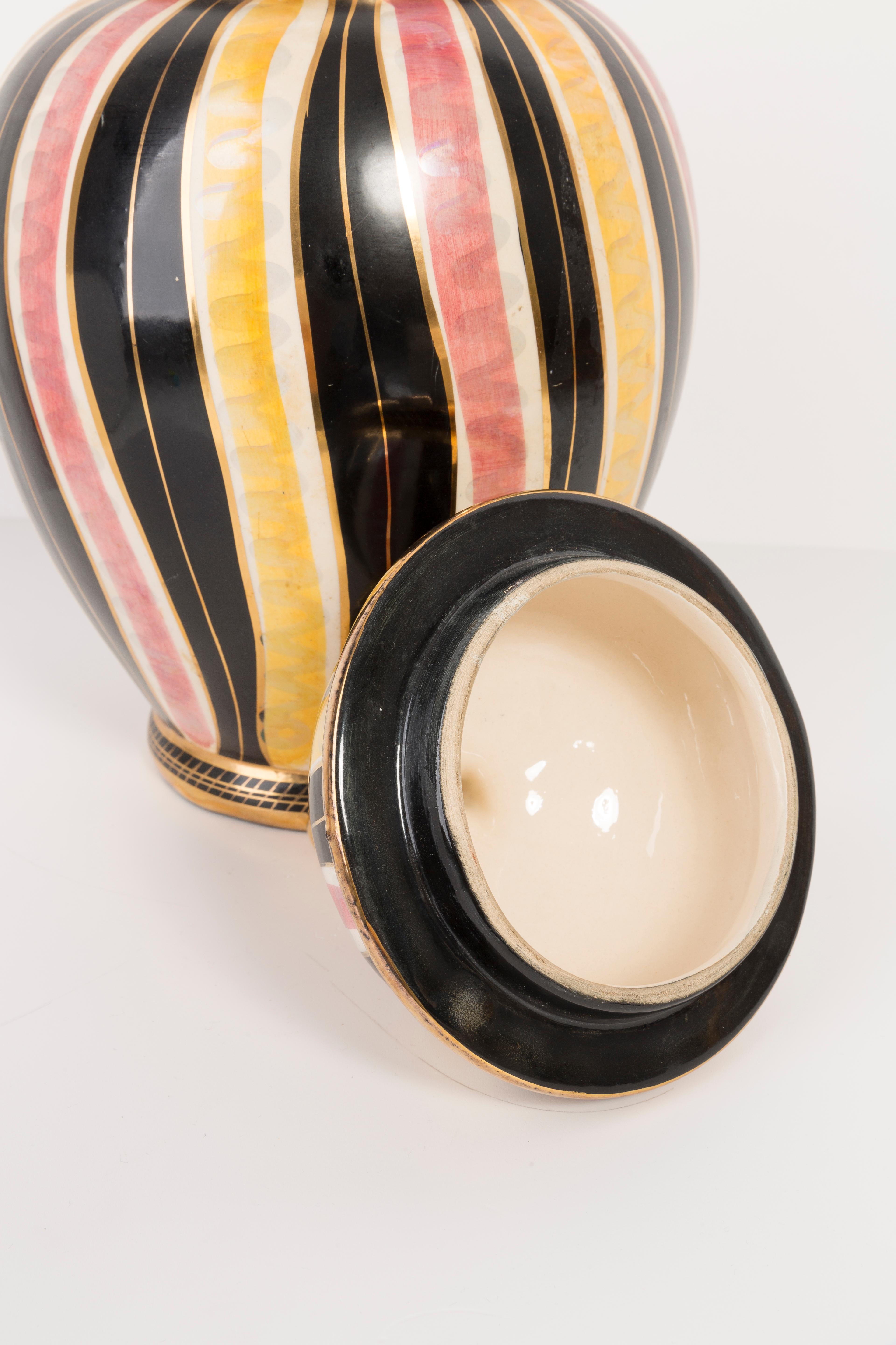 Unique Hand Painted Vase Box, 20th Century, Europe, 1960s 2