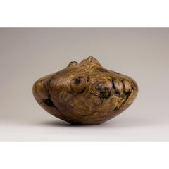 Unique Hand Sculpted Wooden Vase by Vlad Droz