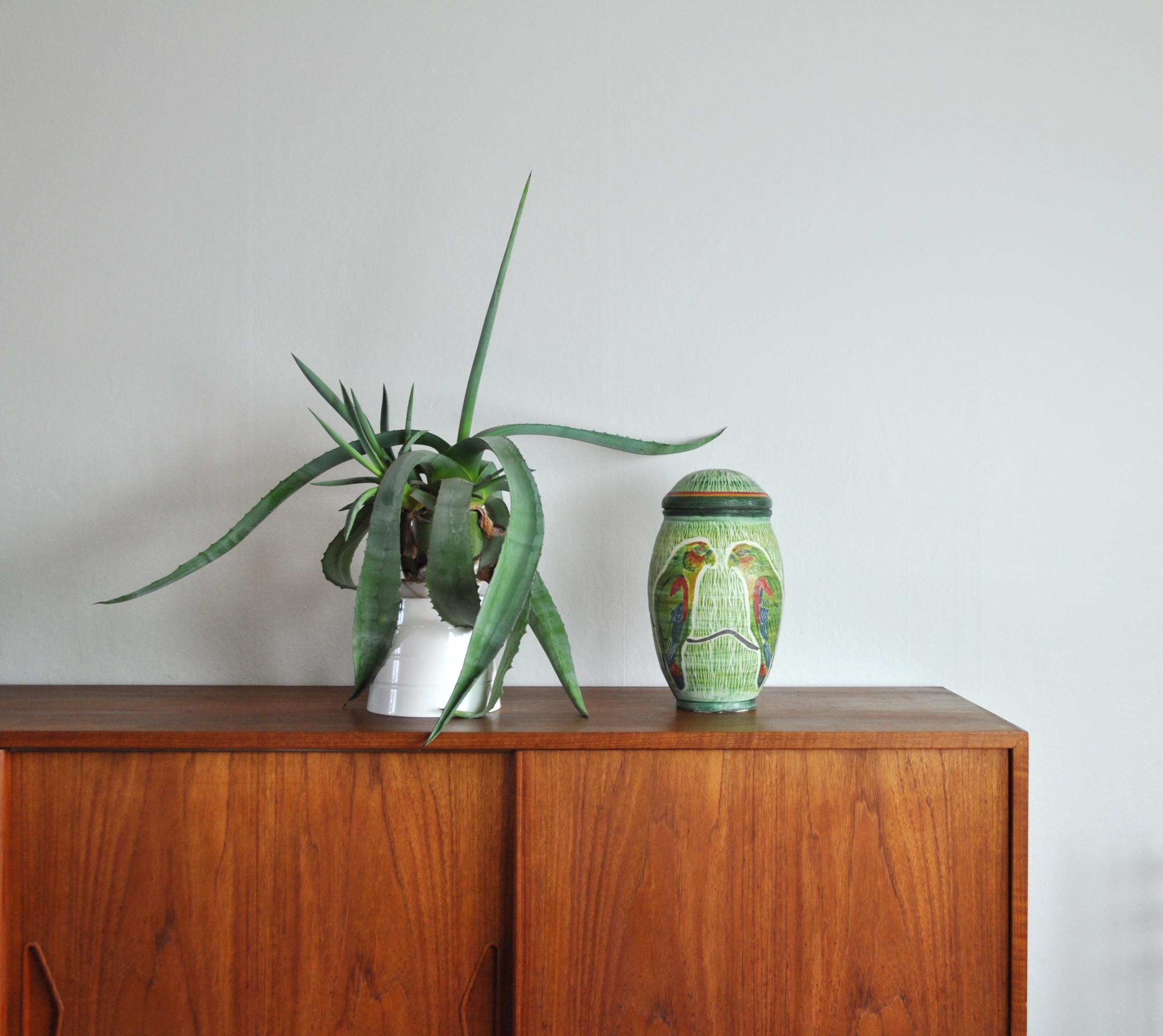 Unique Hand-Thrown and Hand-Glazed Danish Ceramic Vase or Jar For Sale 9
