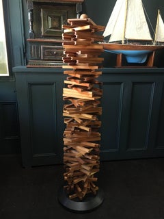 Unique Handcrafted CD Tower, Denmark, Late 20th Century