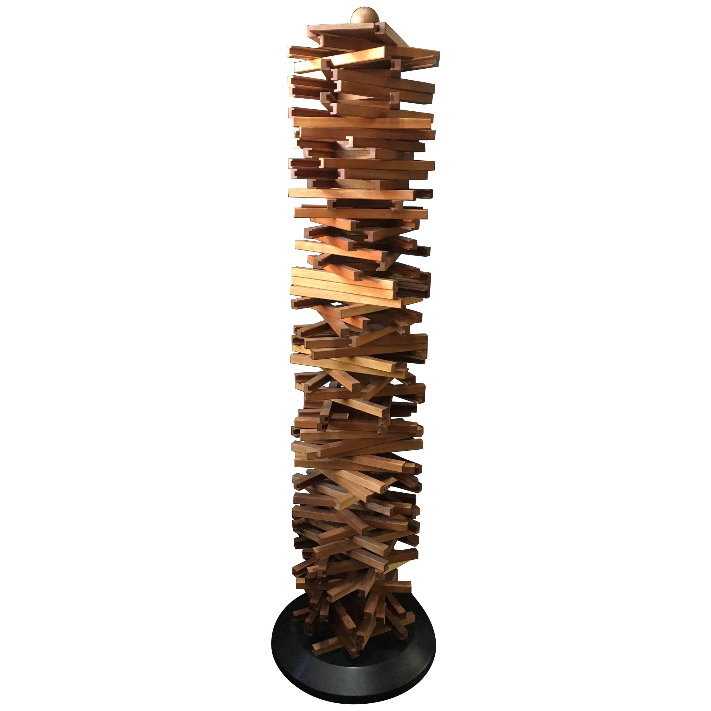 Unique Handcrafted CD Tower, Denmark, Late 20th Century