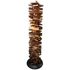 Vintage Unique Handcrafted CD Tower, Denmark, Late 20th Century