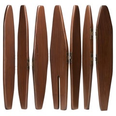 Unique Handcrafted PANAMA III Bronze Walnut Wood Screen By Reda Amalou Design
