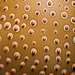 Unique Handmade 21st Century Medium Round Hesse Vase in Ochre