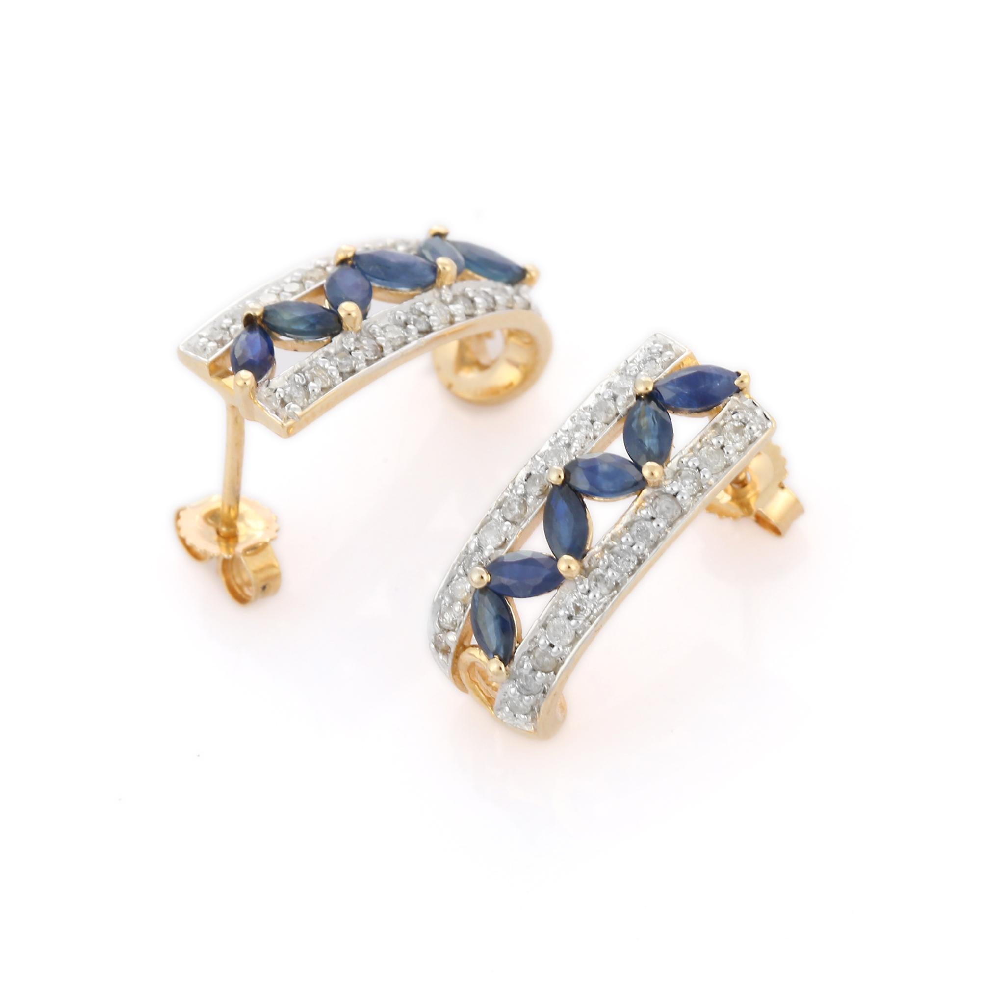unusual sapphire earrings