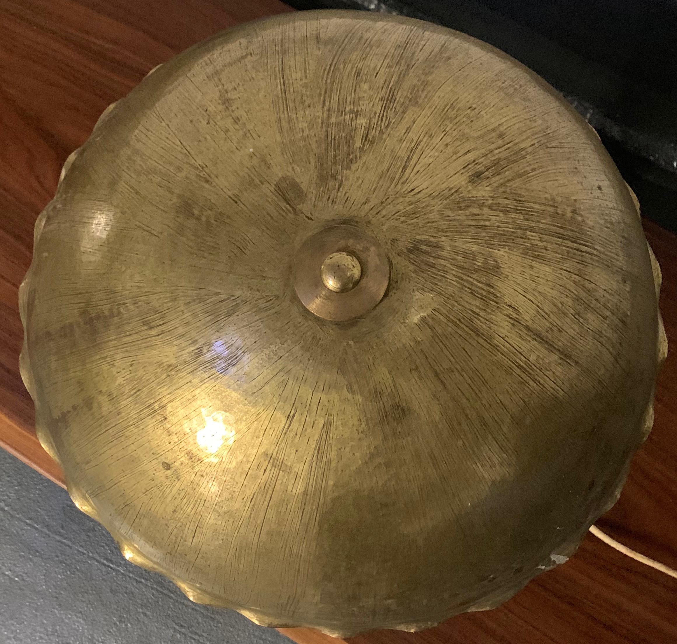 Mid-Century Modern Unique Handmade Brass Table Lamp For Sale