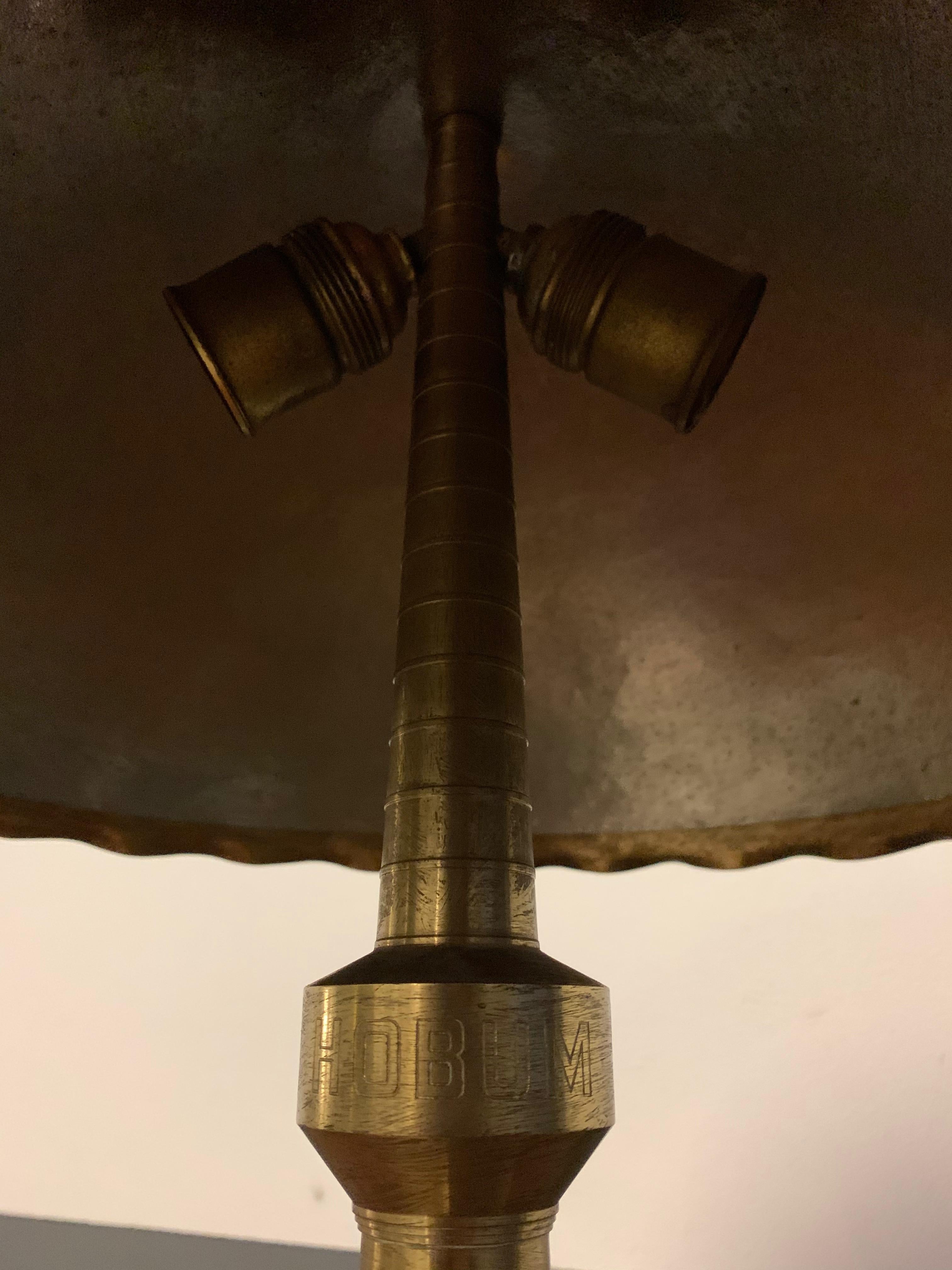 Mid-20th Century Unique Handmade Brass Table Lamp For Sale