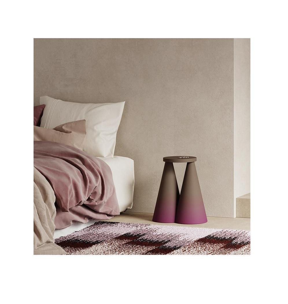 Petite table d'appoint Isola en céramique Choco faite à la main par Cara Davide en vente 12