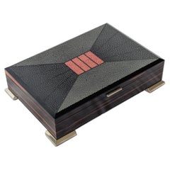 One of a Kind - Decorative Box Macassar & Shagreen -21st Century Australia