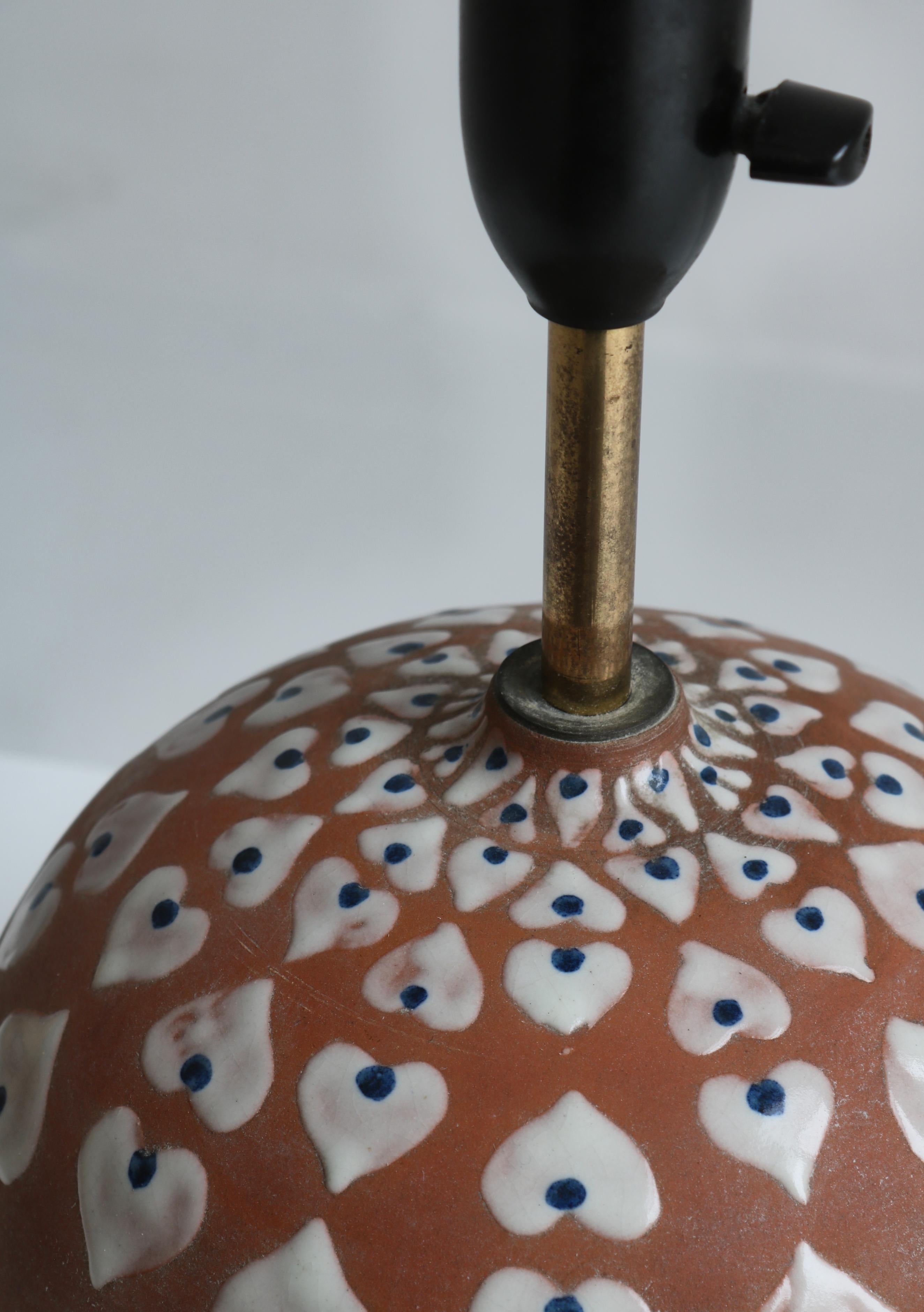 Unique Handmade Earthenware Table Lamp by 