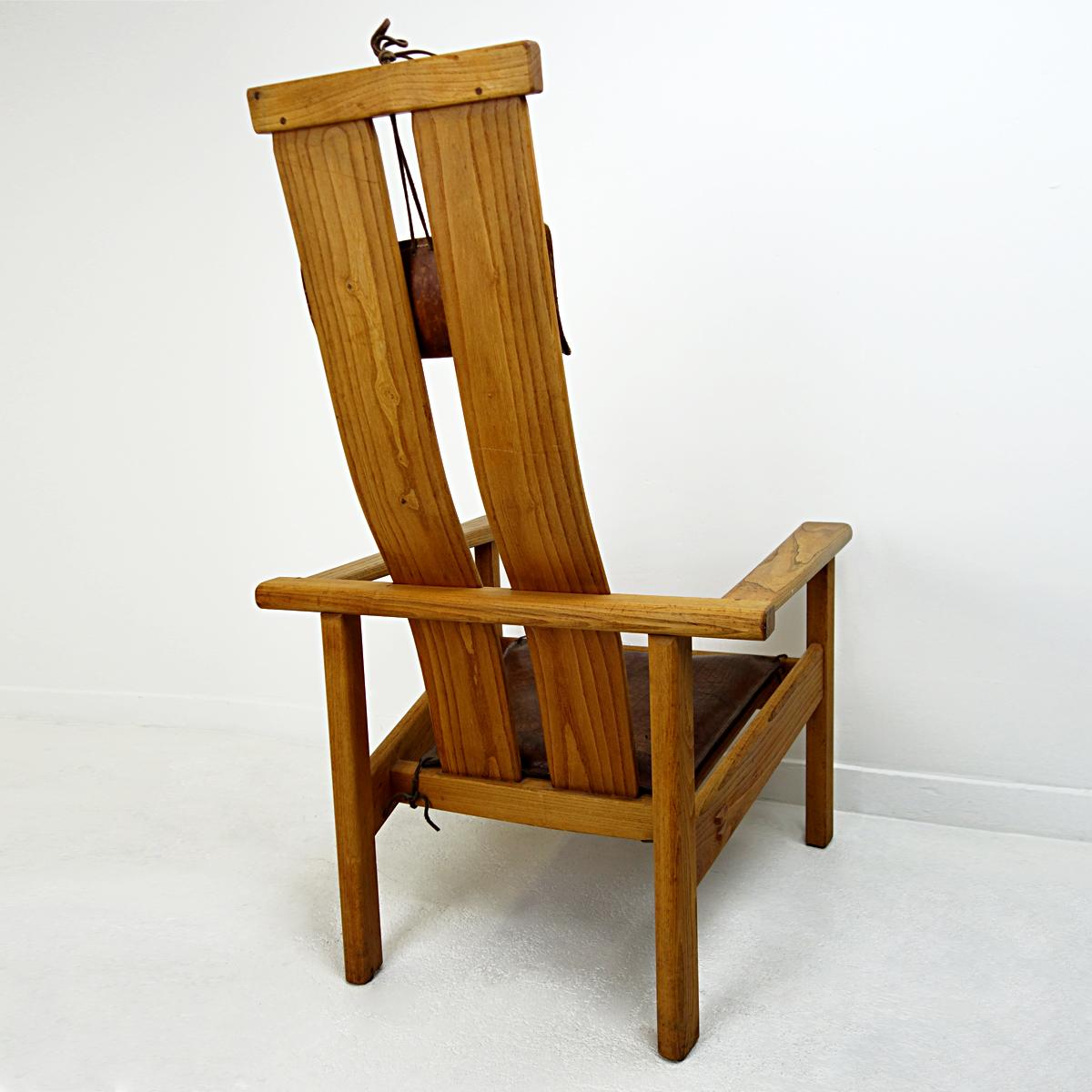 Einzigartiger handgefertigter Easy Chair entworfen und hergestellt von Stefan During, signiert und datiert (Moderne der Mitte des Jahrhunderts) im Angebot
