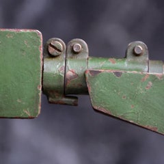 Unique Handmade English Mechanics Enamel Green Industrial Articulated Lamp