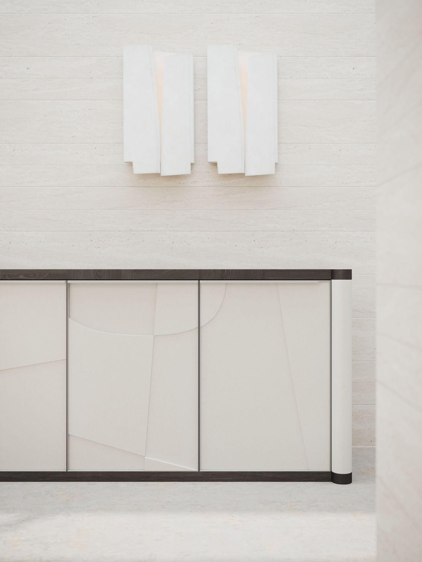 Unique, Handmade Lacquered and Black Oak Ariadne Sideboard by Ultramobili In New Condition For Sale In Geneve, CH