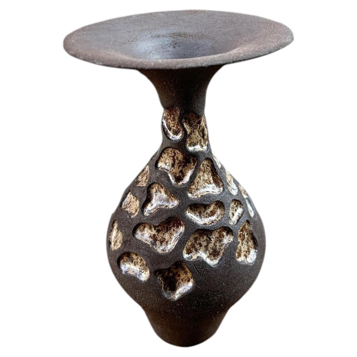 Unique Handmade Stoneware Sculptural Vase by Maku Ceramic