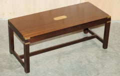 UNIQUE HARRODS KENNEDY COFFEE TABLE WiTH JONATHAN SWIFT 1667-1745 POEM ENGRAVED