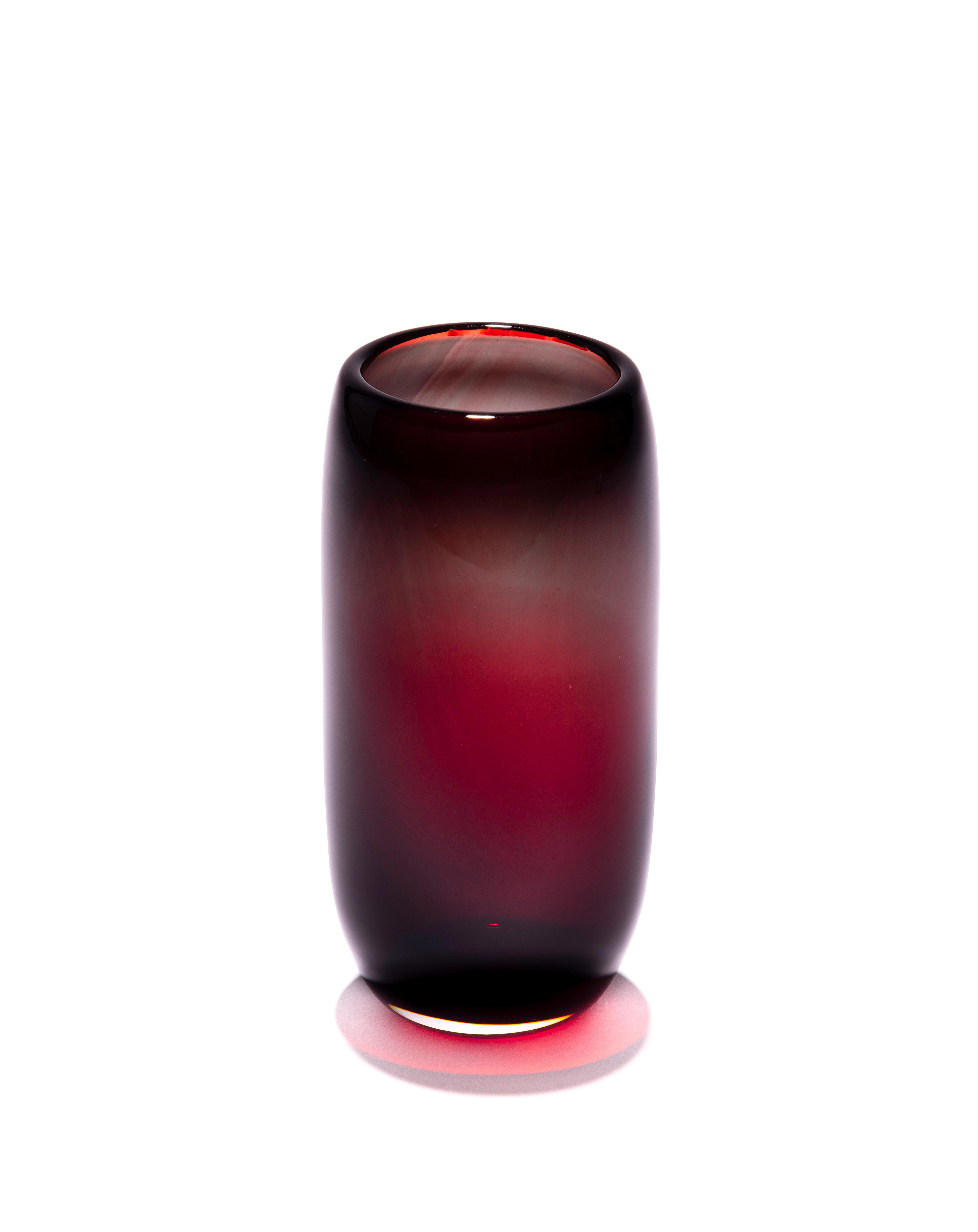 Contemporary Unique Harvest Graal Brown Glass Vase by Tiina Sarapu