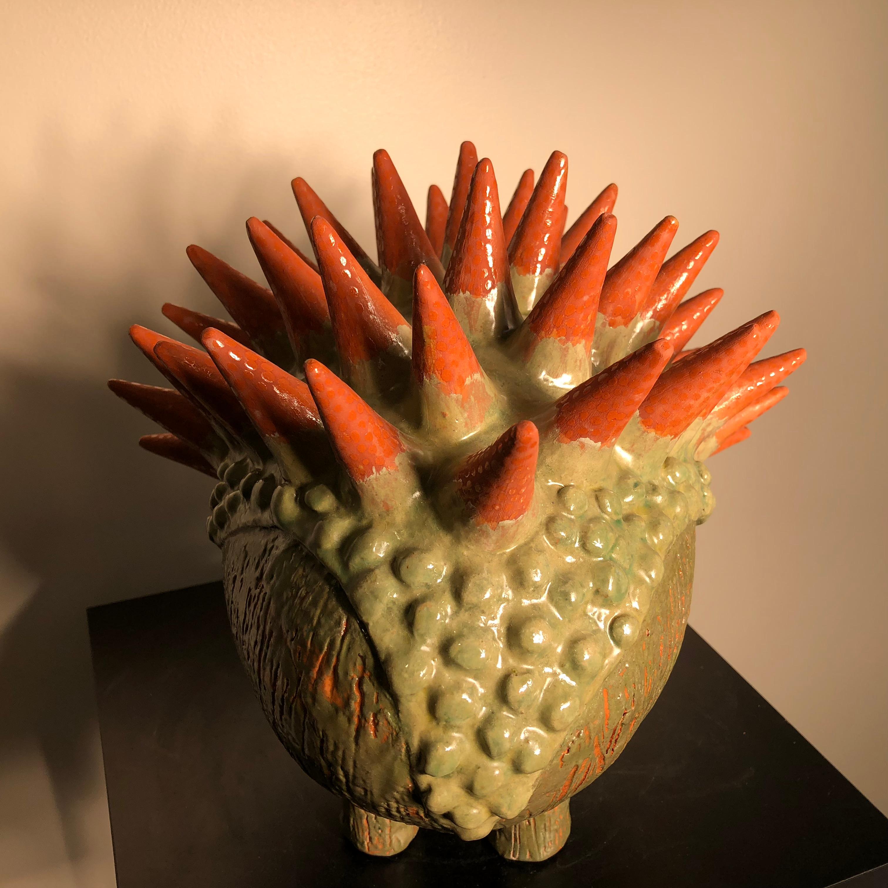 Unique Hedgehog Sculpture Few of a Kind Masterpiece Artisan Eva Fritz-Lindner 2