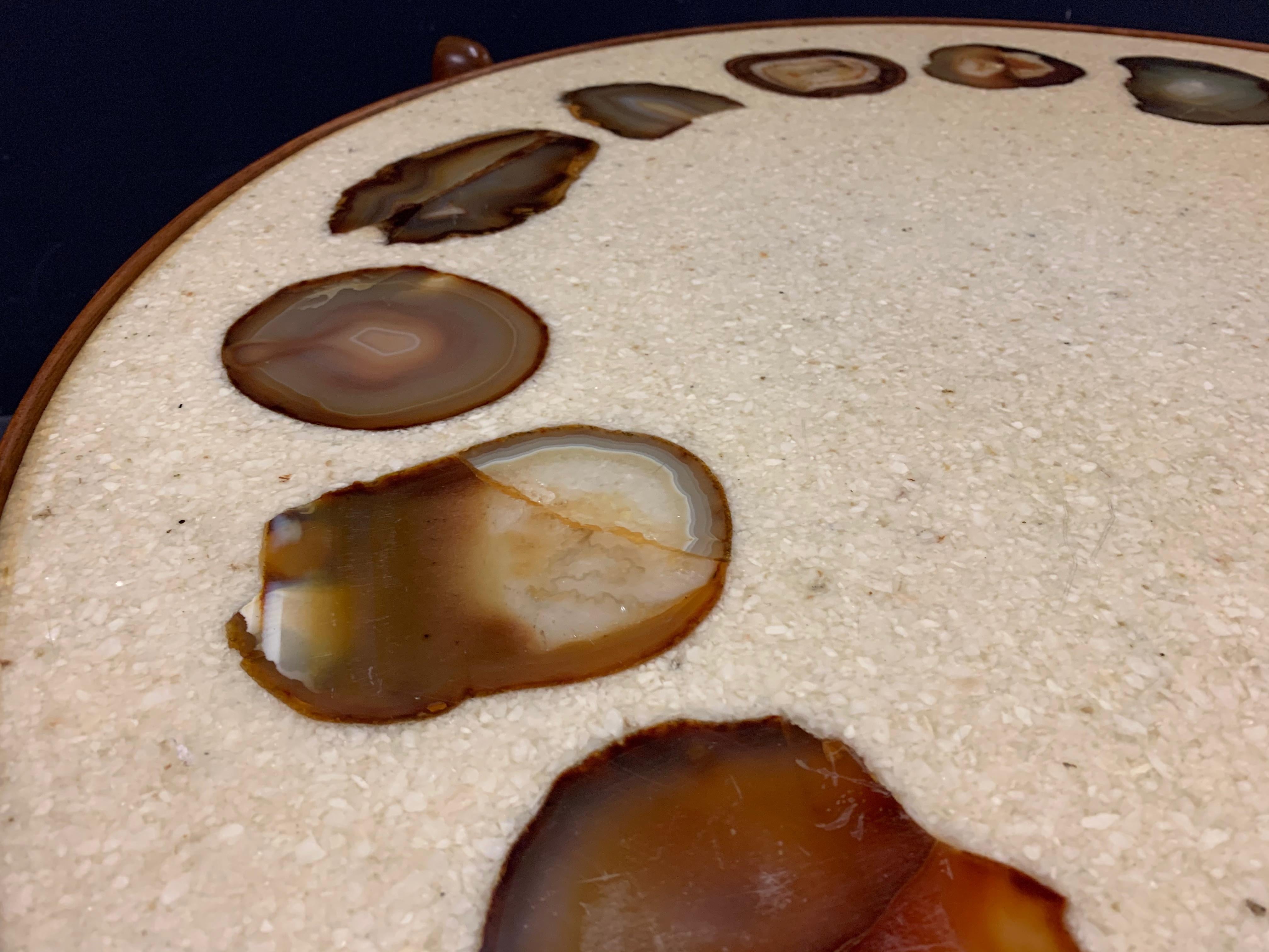 Unique Heinz Lilienthal Agate Coffe Table For Sale 12