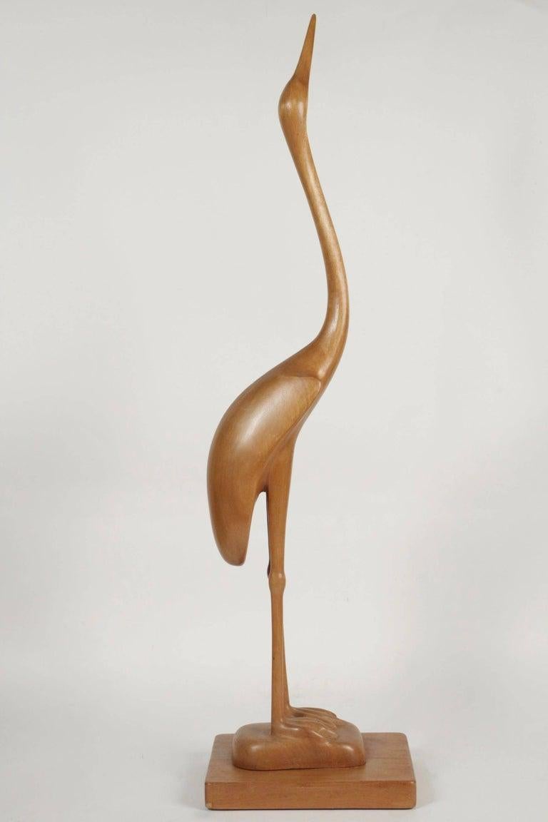 Suédois Sculpture unique d'un héron par Sakari Pykl, 1962 en vente