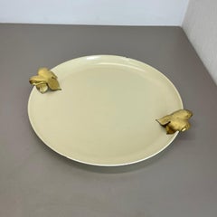 unique Hollywood regency brass Metal Tray by Vereinigte Werkstätten München 1950