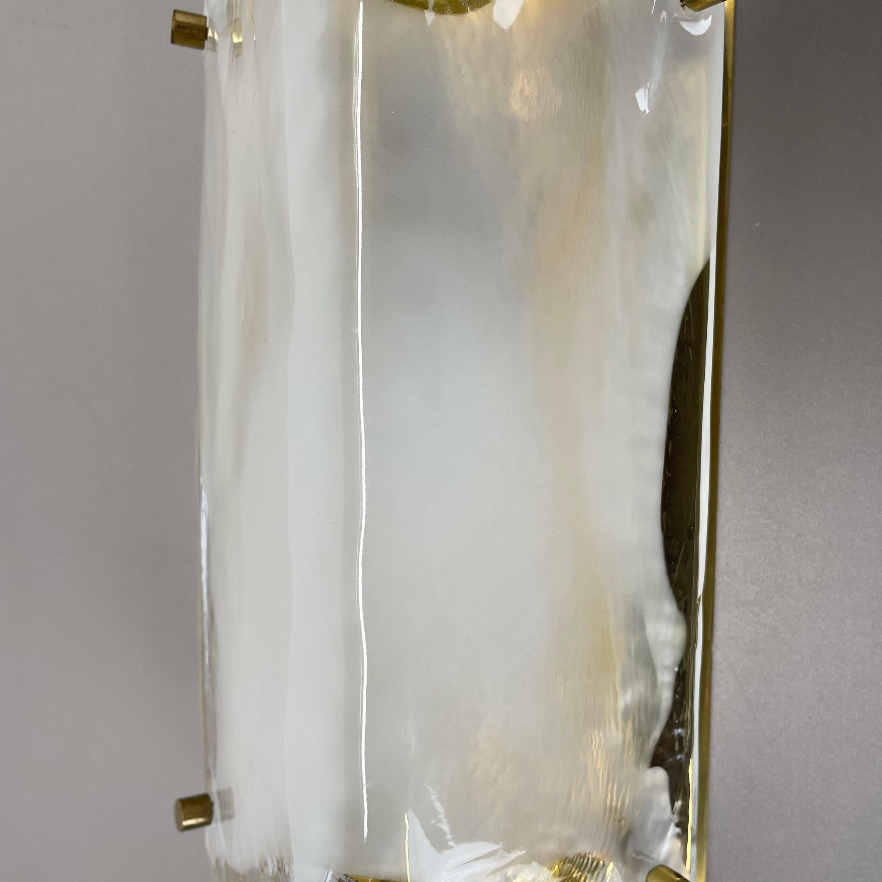 unique Hollywood Regency MURANO Glass Wall Light Made by Kalmar Lights, 1960s For Sale 3