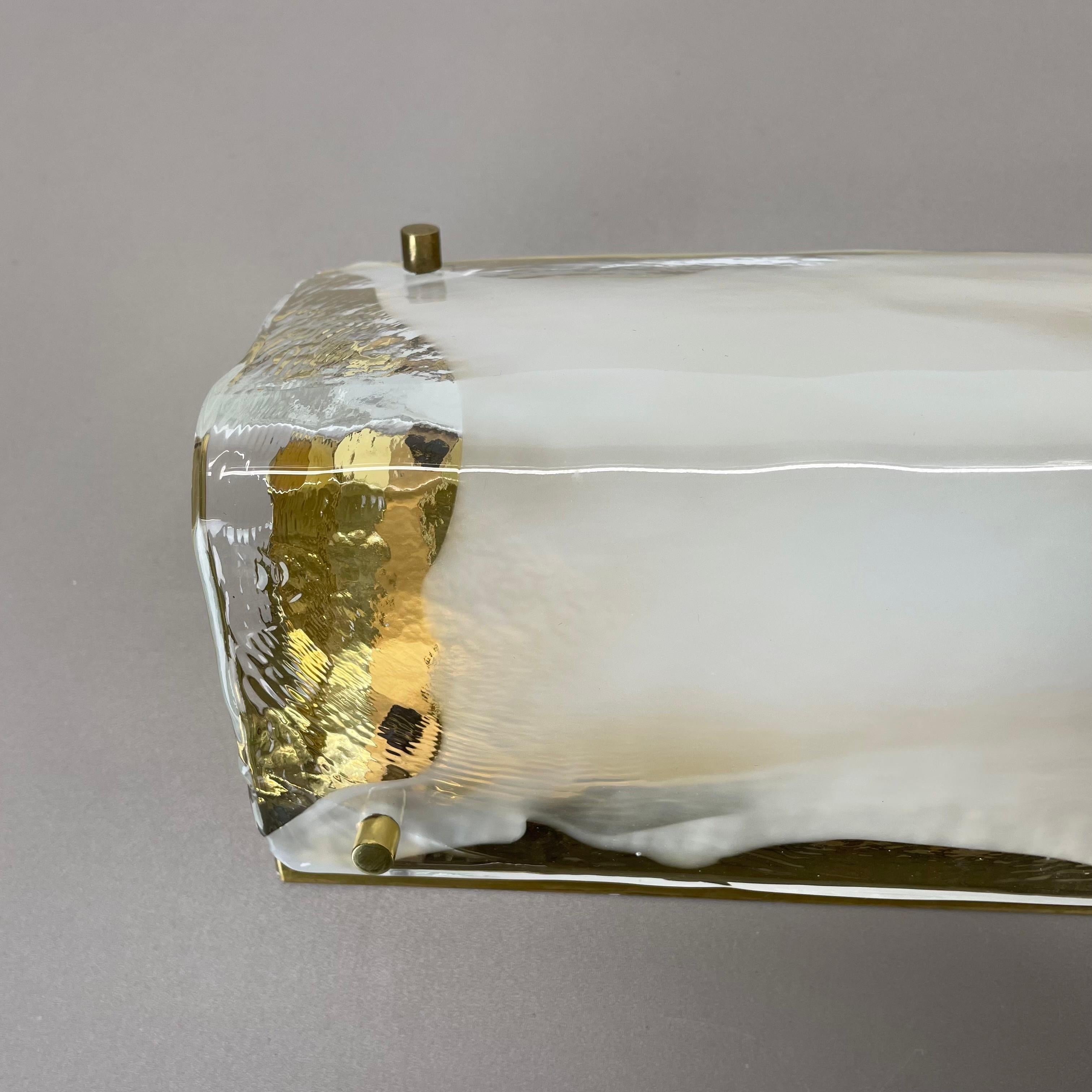 unique Hollywood Regency MURANO Glass Wall Light Made by Kalmar Lights, 1960s For Sale 4