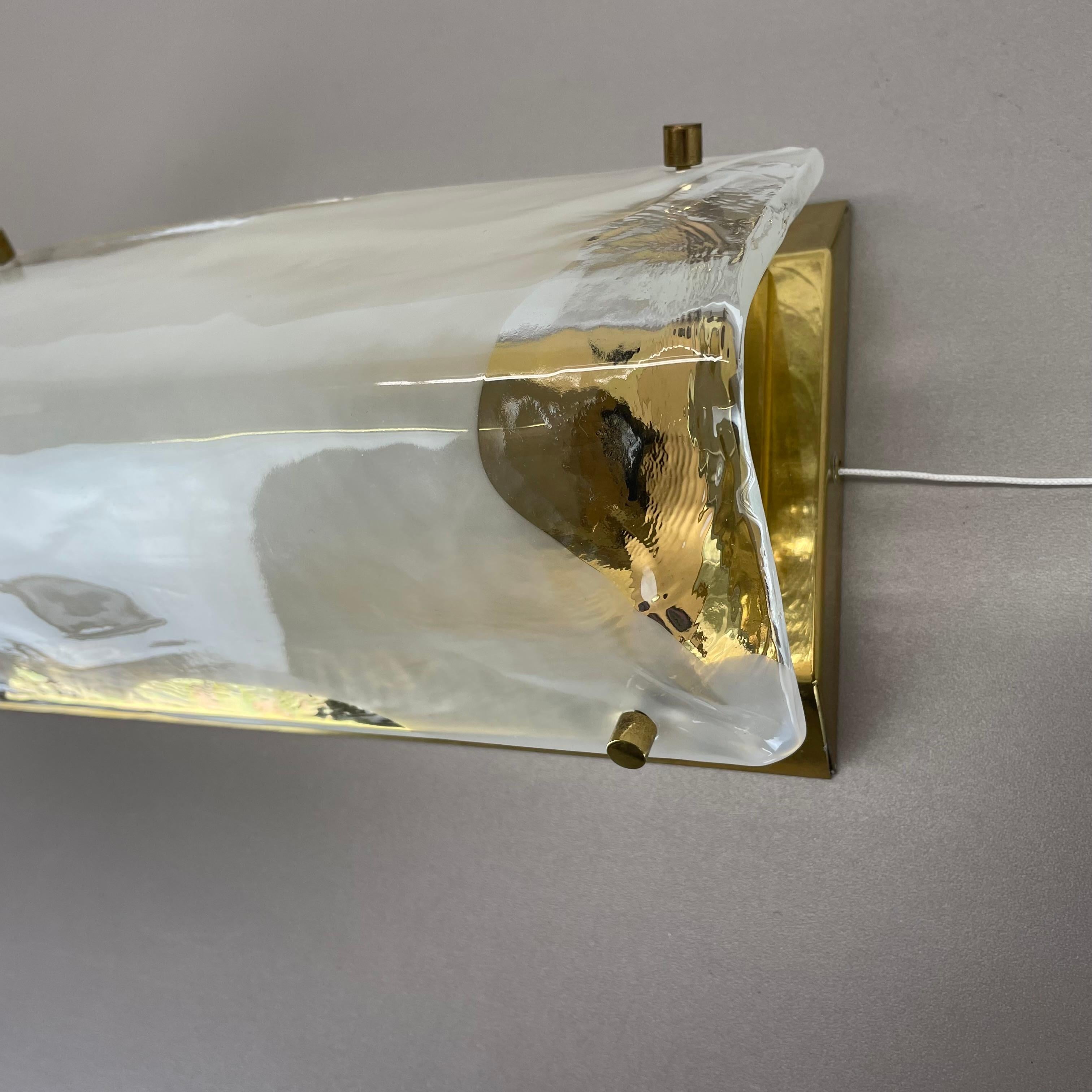 unique Hollywood Regency MURANO Glass Wall Light Made by Kalmar Lights, 1960s For Sale 5