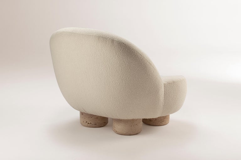Unique Hygge armchair by Collector
Dimensions: W 95 x D 108 x H 74 cm
Materials: Fabric, Travertino
Other materials available. 

The Collector brand aims to be part of the daily life by fusing furniture to our home routine and lifestyle, that’s