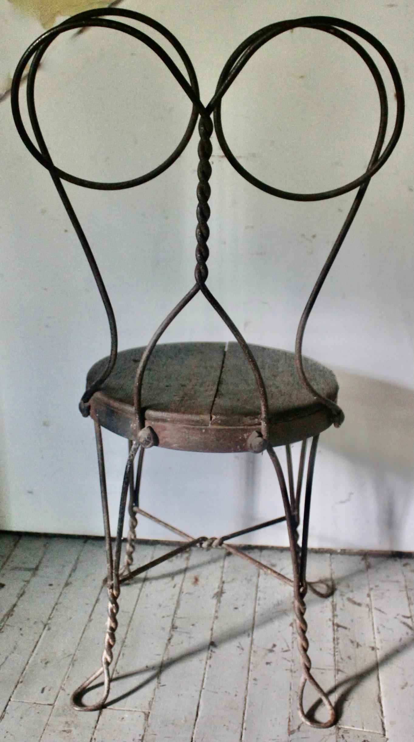 vintage ice cream chairs