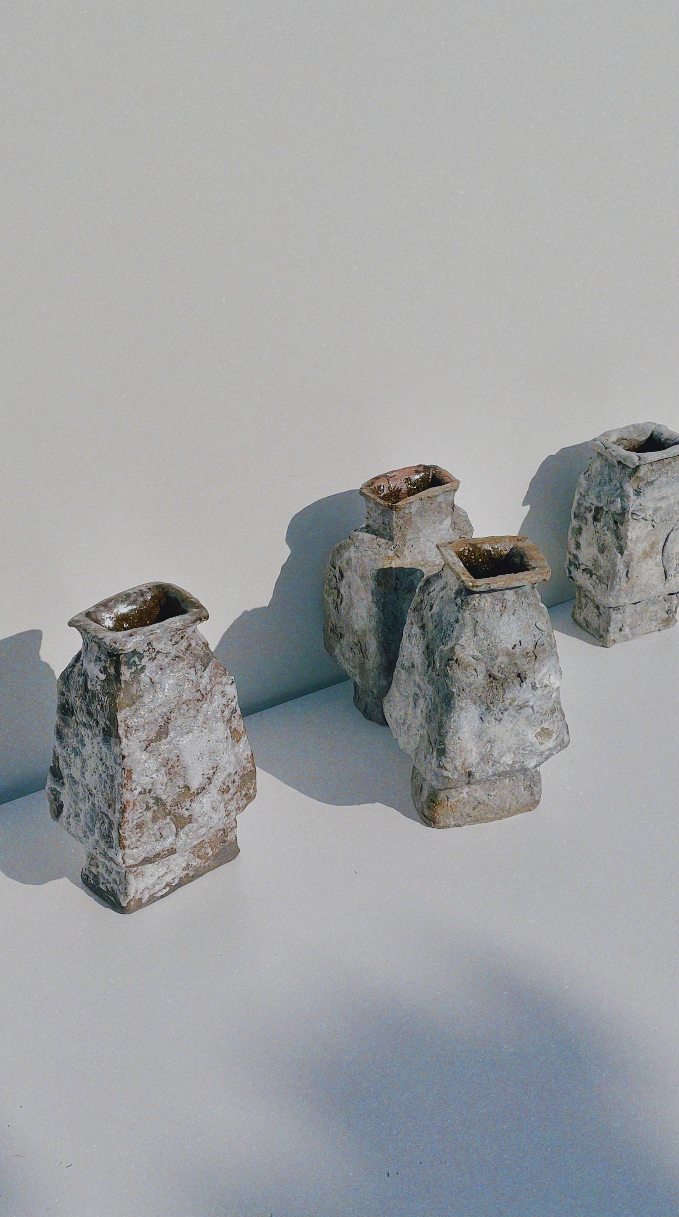 Modern Unique III Stoneware Sculpture by Lisa Geue