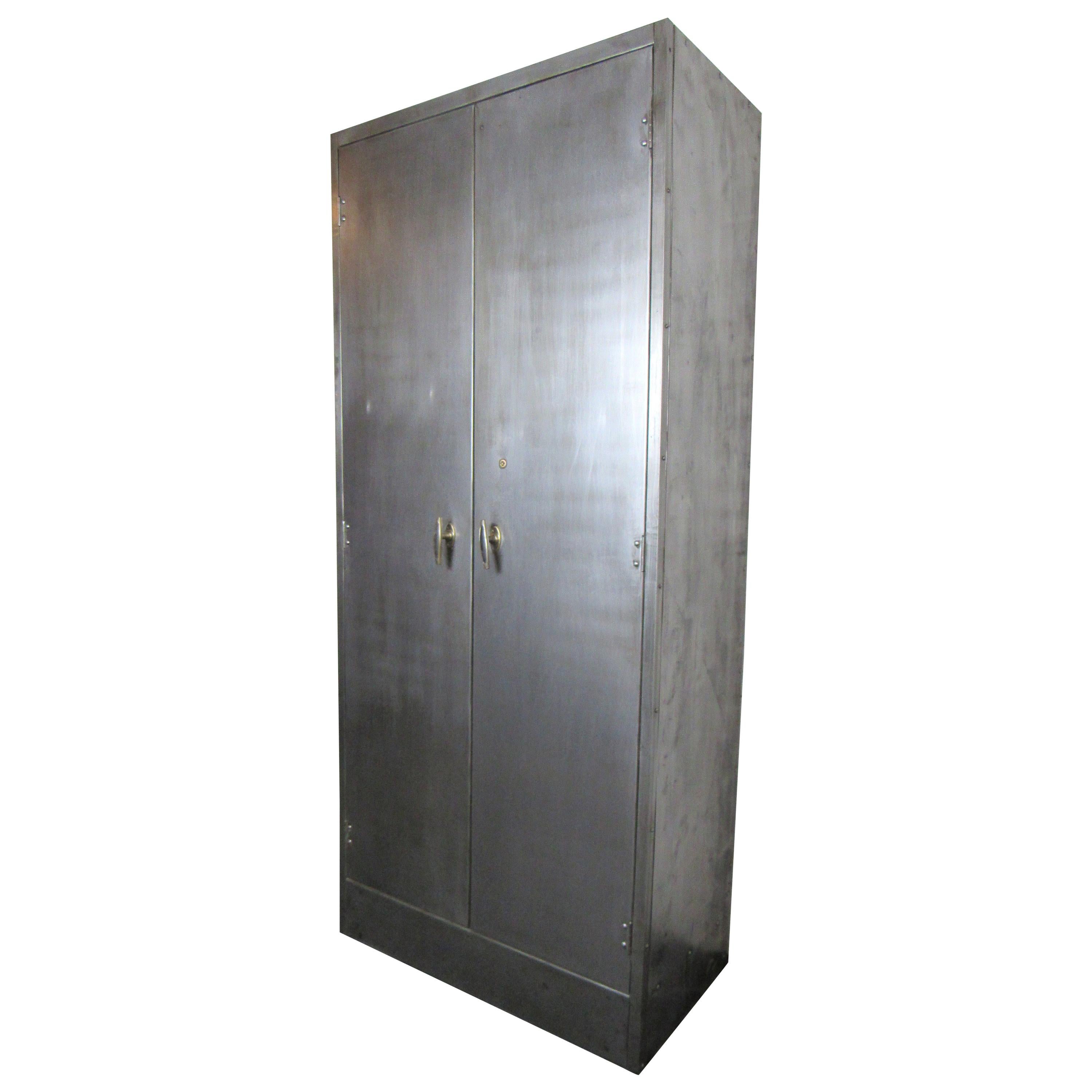 Pair of Mesh Front Metal For Sale at 1stDibs