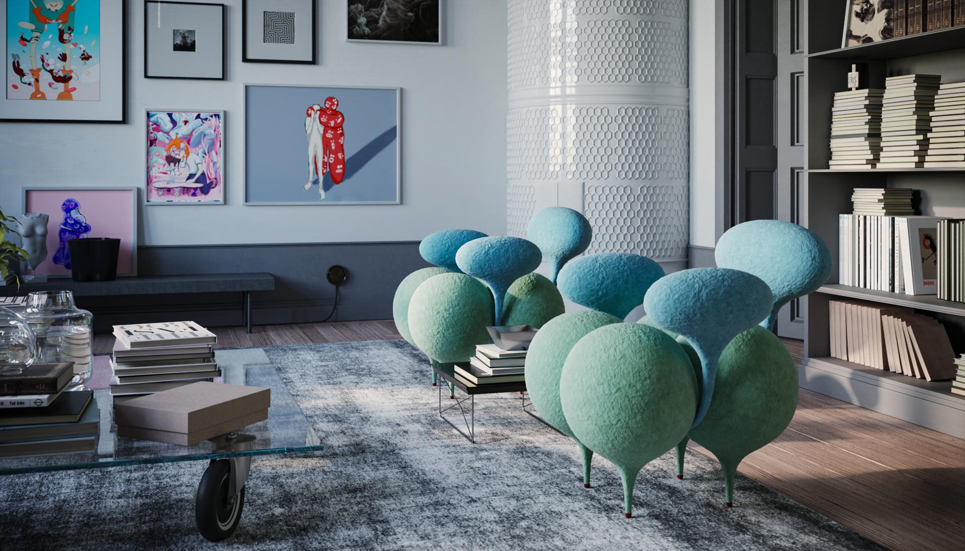 Chaise asymétrique unique de Taras Yoom en vente 3