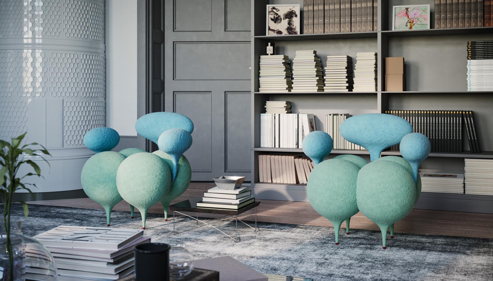 Chaise asymétrique unique de Taras Yoom en vente 4