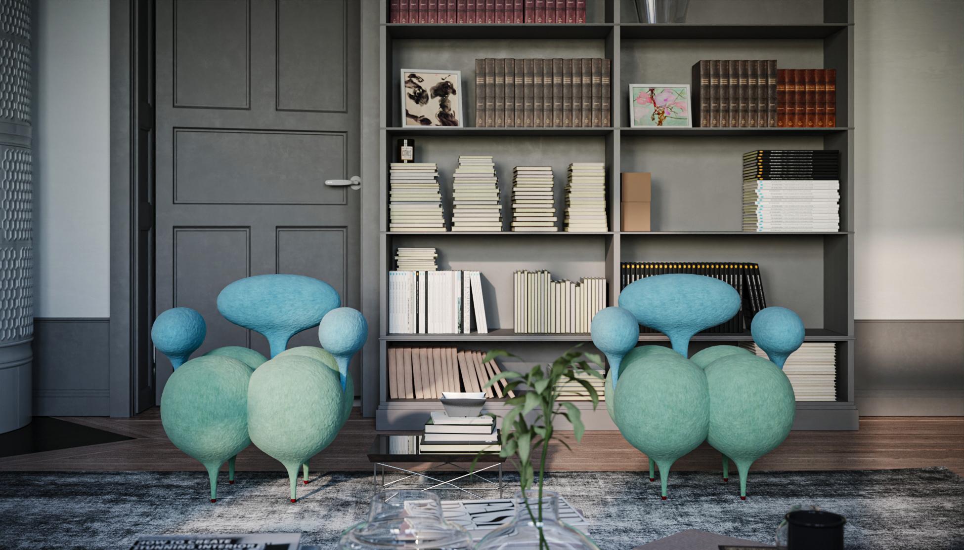 Chaise asymétrique unique de Taras Yoom en vente 5