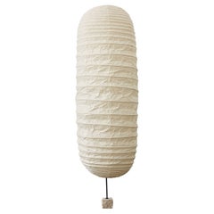Unique Isamu Noguchi Akari Light Sculpture 32N With Ligurian Stone Base