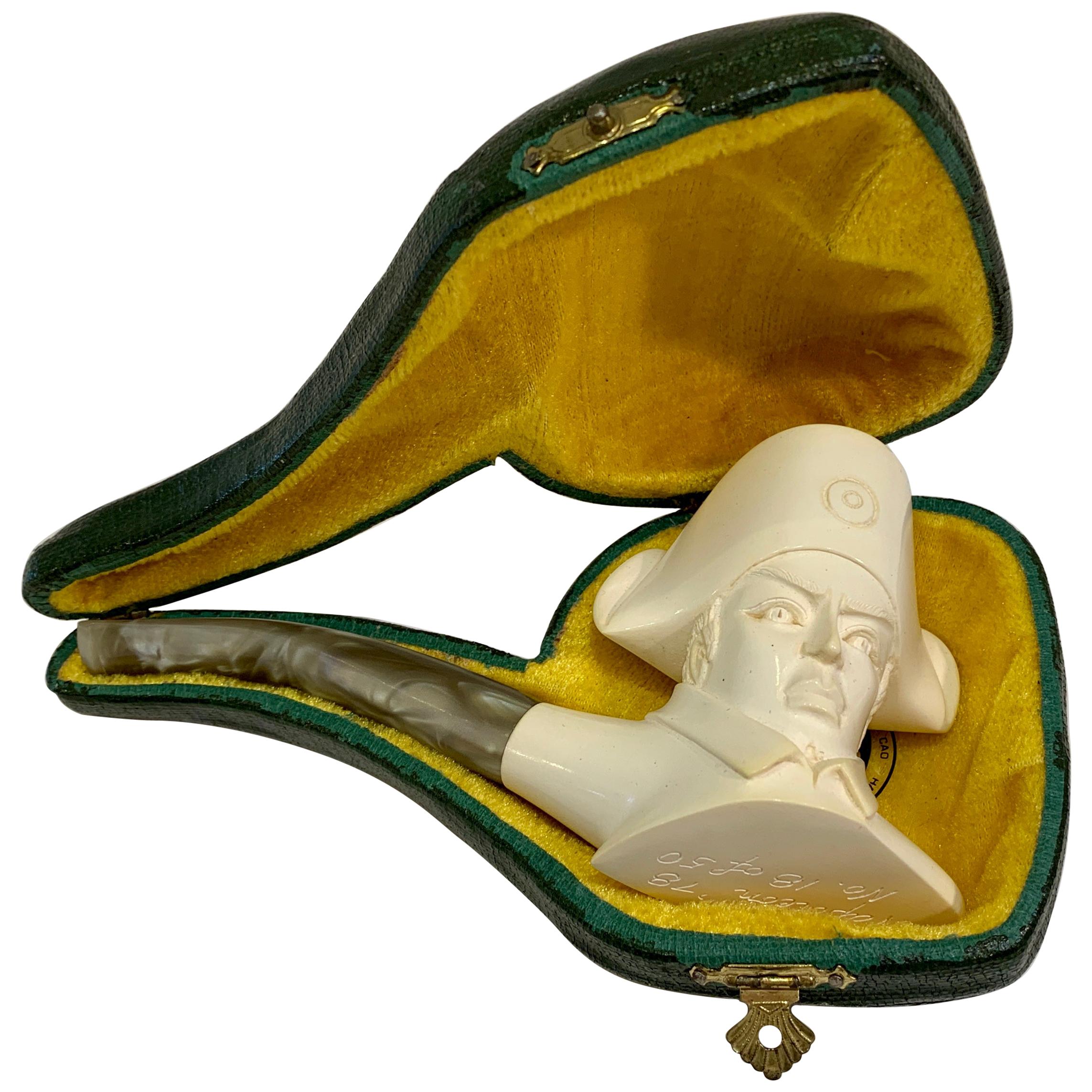  Unique Ismet Bekler CAO Napoleon Meerschaum Pipe Hand Carved Limited Edition For Sale