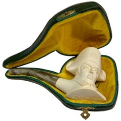  Unique Ismet Bekler CAO Napoleon Meerschaum Pipe Hand Carved Limited Edition