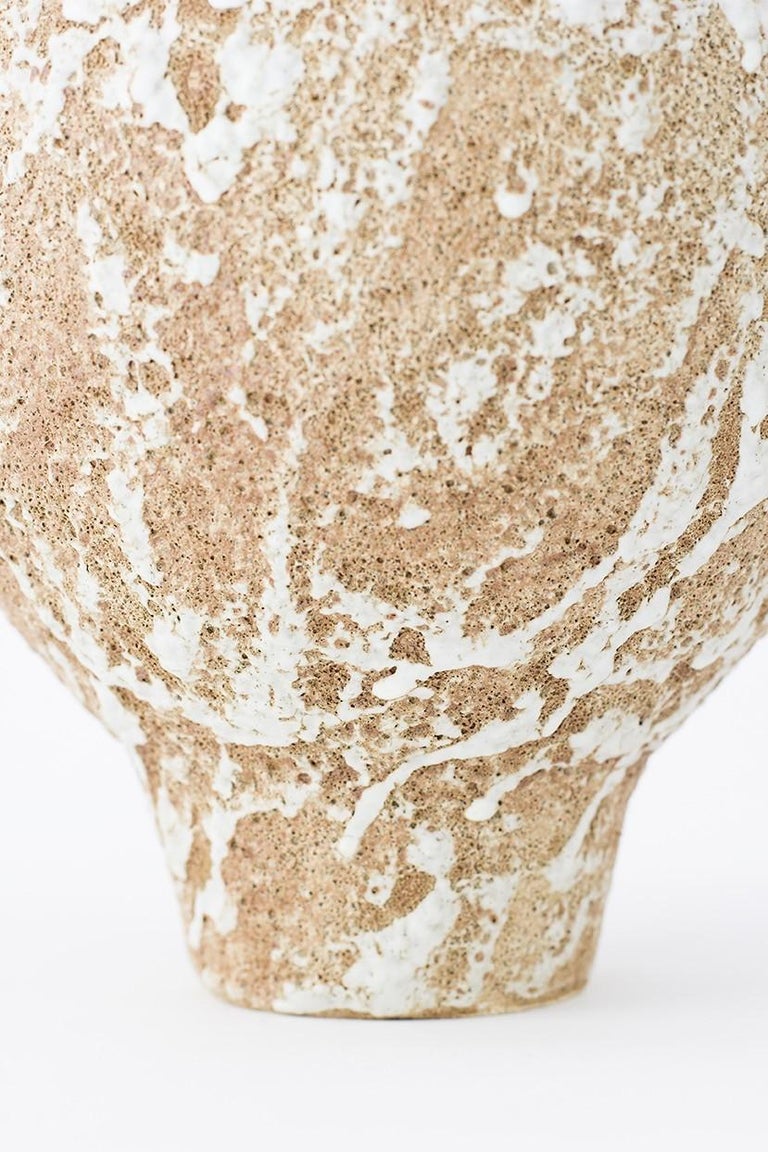 Glazed Unique Isolated n.25 Vase by Raquel Vidal and Pedro Paz For Sale