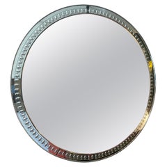 Unique Italian Circular Crystal Wall Mirror