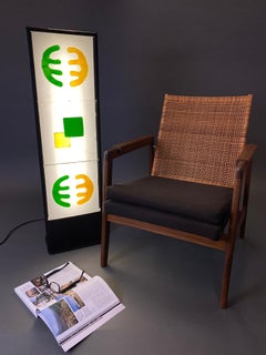 Unique Italian Glass Floor Lamp by Salviati Murano