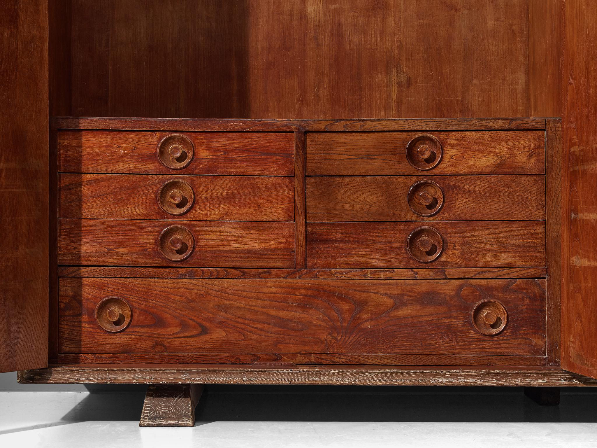 Unique Italian Highboard in Cerused Chestnut 7