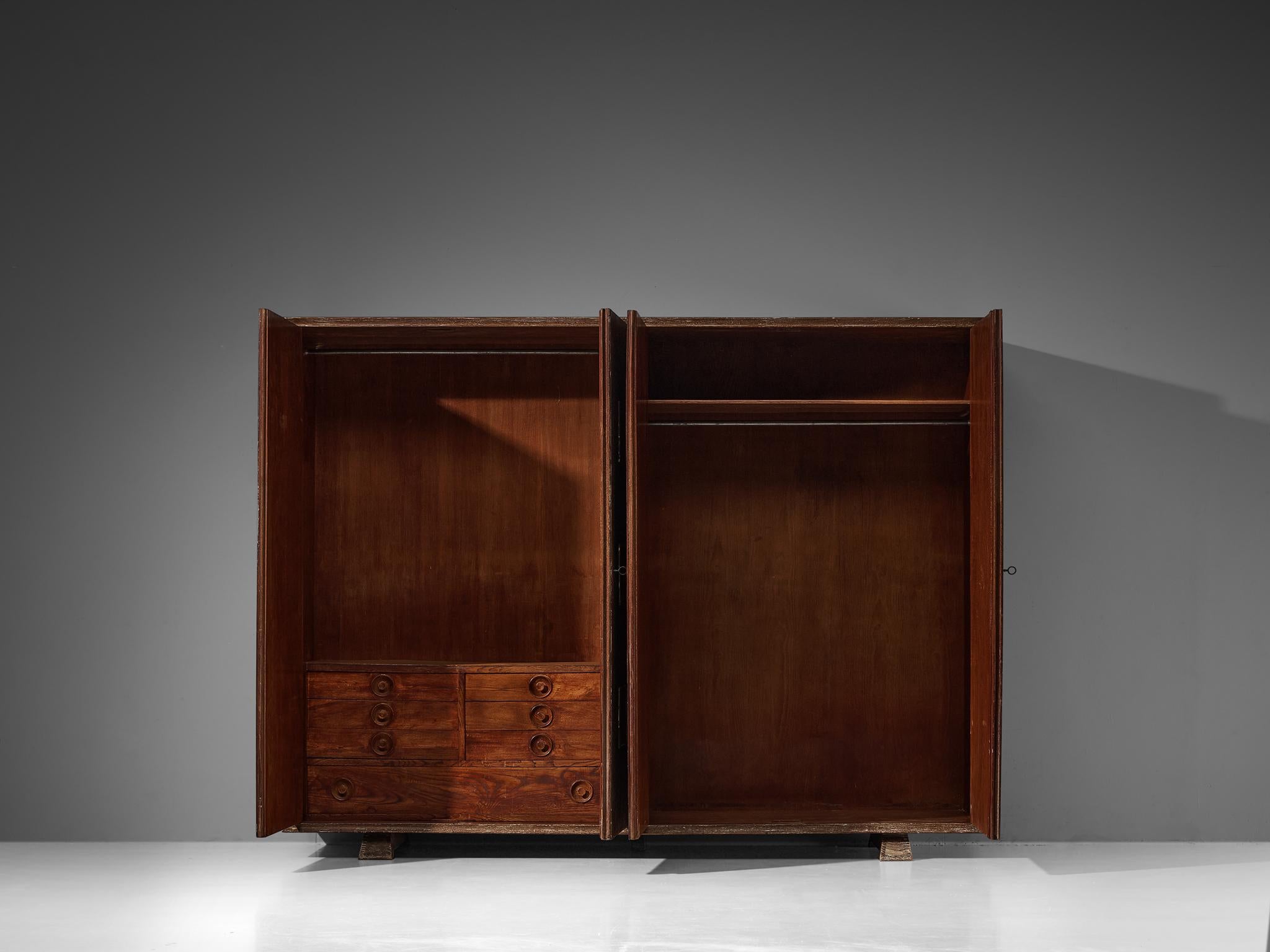 Unique Italian Highboard in Cerused Chestnut 9