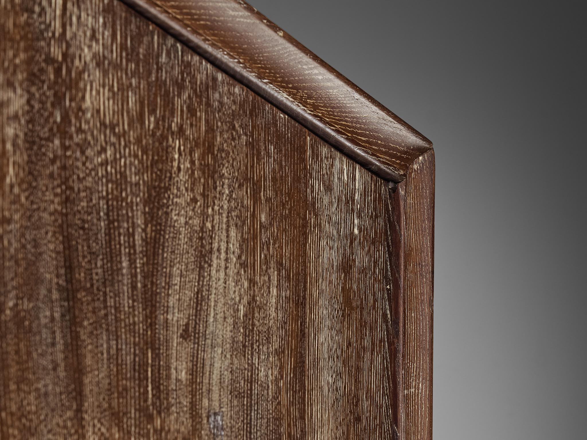 Unique Italian Highboard in Cerused Chestnut 2