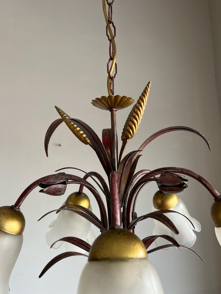 Unique Italian MidCentury Set Includ, Pendant Light, Floor Lamp and 3