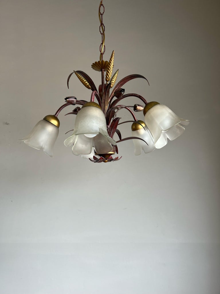 Unique Italian MidCentury Set Includ, Pendant Light, Floor Lamp and 3