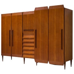 Unique Italian Wardrobe in Teak