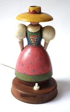 Unique item: Antique Erzgebirge lamp from South America