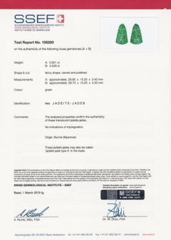 Unique Jade Earrings with Diamonds
