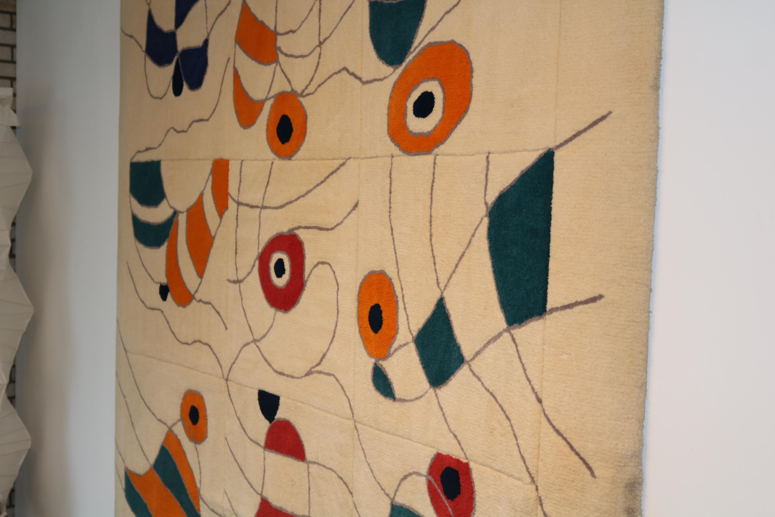 Unique Jan Snoeck Wall-Mounted Rug, Netherlands, 1990s 10