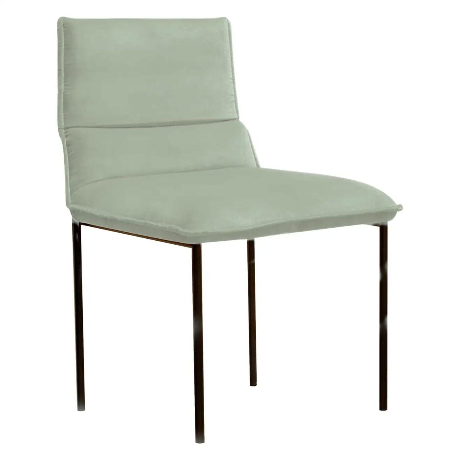 Unique Jeeves chair by Collector
Materials: Antracite Metal lacquerd frame structure. Fabric.
Dimensions: W 45 x D 52 x H 80 cm
SH 48 cm 

The Jeeves series features sophisticated details and great versatility.
The elegant range of fabrics and